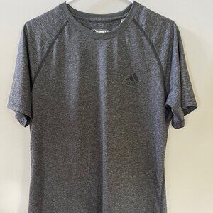 Mens Medium Adidas Climalite Ultimate Tee Gray